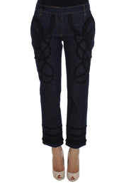 Dolce & Gabbana Blue Denim Cotton CAPRI Torero Jeans