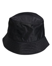 Dolce & Gabbana Black Cotton Wide Brim Bucket Hat