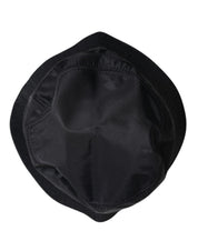 Dolce & Gabbana Black Cotton Wide Brim Bucket Hat