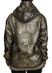 Dolce & Gabbana Im The Queen Jaquard Gold Sweatshirt  Hoodie