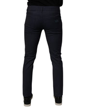 Dolce & Gabbana Dark Blue Cotton Stretch Skinny Denim Jeans