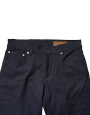Dolce & Gabbana Dark Blue Cotton Stretch Skinny Denim Jeans