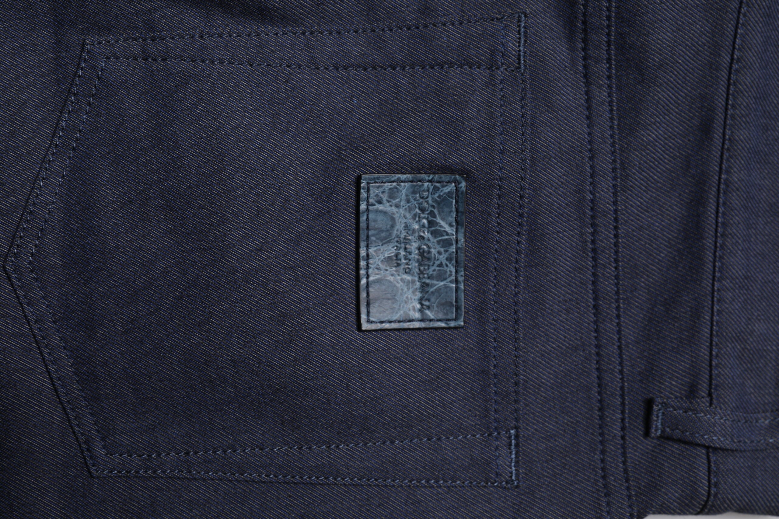 Dolce & Gabbana Dark Blue Cotton Stretch Skinny Denim Jeans