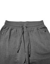 Dolce & Gabbana Gray Logo Cotton Jogger Men Sweatpants Pants