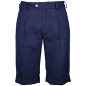 Made in Italy Blue Linen Short
