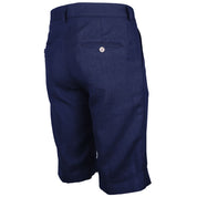 Made in Italy Blue Linen Short