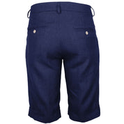 Made in Italy Blue Linen Short