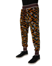 Dolce & Gabbana Multicolor Logo Monogram Jogger Sweatpants Pants