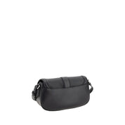 Alexander McQueen Black Calf Leather Bos Taurus Shoulder Bag