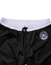 Dolce & Gabbana Black White Men Bermuda Sweatshorts Shorts