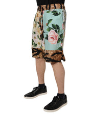 Dolce & Gabbana Multicolor Floral Print Men Bermuda Shorts