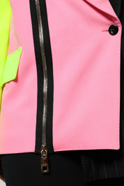 Dolce & Gabbana Multicolor Patchwork Embellished Coat Jacket