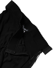 Dolce & Gabbana Black Mermaid Cut High Waist Midi Skirt