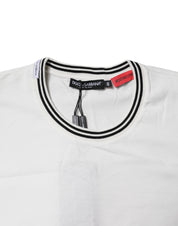Dolce & Gabbana White #DGMillennials Cotton Crewneck T-shirt