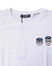 Dolce & Gabbana White #DGFamily Cotton Crew Neck T-shirt
