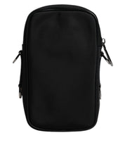 Dolce & Gabbana Multicolor Leopard Jacquard Logo Plaque Neck Strap Bag