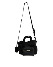 Dolce & Gabbana Black Shoulder Strap Pet Carry Logo Plaque Bag