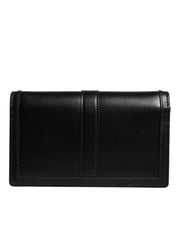 Versace Black Calfskin Leather Chain Strap Shoulder Crossbody Bag