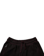 Dolce & Gabbana Maroon Cotton Sweatshorts Men Bermuda Shorts