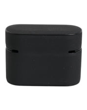 Dolce & Gabbana Black Orange Silicone Embossed Logo Airpods Case