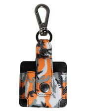 Dolce & Gabbana Multicolor Camouflage Leather Airpods Case