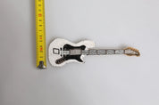 Dolce & Gabbana Gold Brass Logo Beaded Guitar Pin Brooch