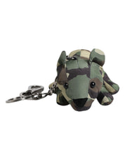 Dolce & Gabbana Multicolor Camouflage Animal Silhouette Keychain Keyring