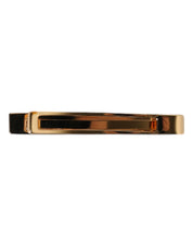 Dolce & Gabbana Gold Tone Brass Logo Branded Tie Clip Bar