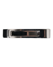 Dolce & Gabbana Silver Tone Brass Logo Branded Tie Clip Bar