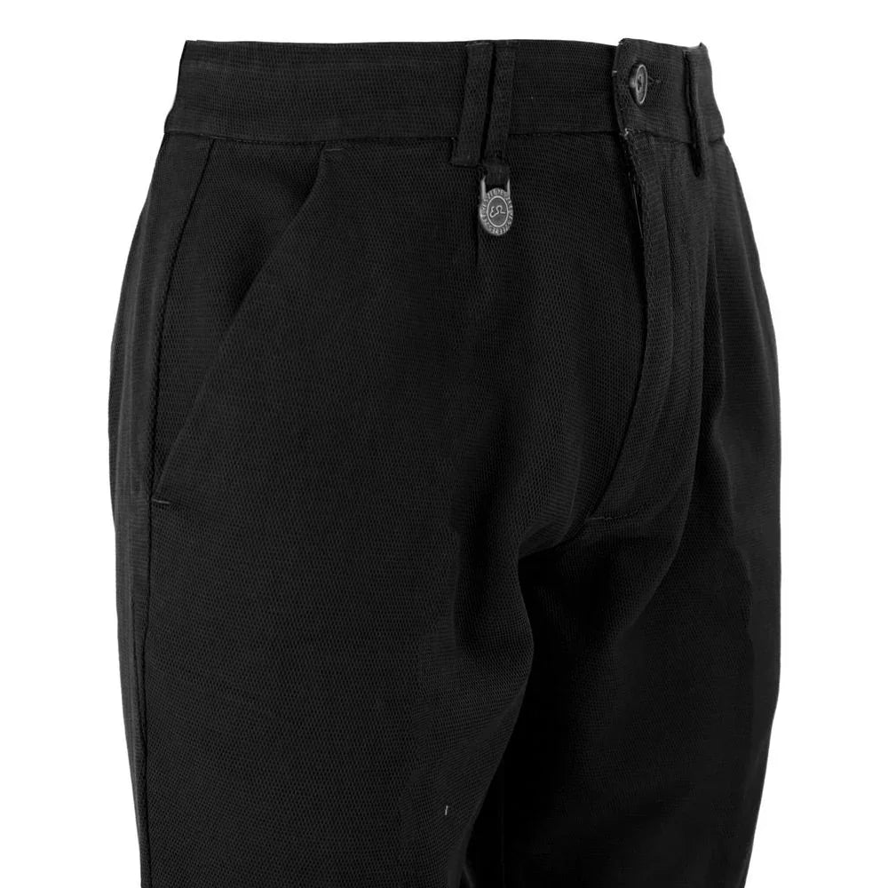Yes Zee Black Cotton Short