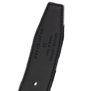 Tom Ford Black And White Leather Regular Belt