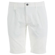 Yes Zee White Cotton Short