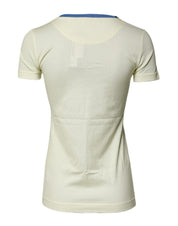 Dolce & Gabbana Light Yellow Cotton Short Sleeve T-shirt