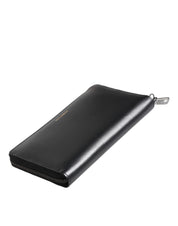 Dolce & Gabbana Black Blue Exotic Leather Embossed Continental Wallet