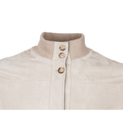 Emilio Romanelli Beige Calfskin Men Jacket