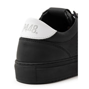 P448 Black Leather Athletic Sneakers