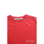 Trussardi Beachwear Red Cotton Men T-Shirt