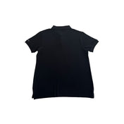 Trussardi Beachwear Black Cotton Men's Polo Shirt