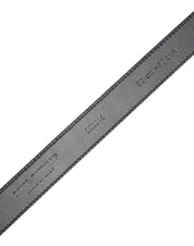 Dolce & Gabbana Black Calf Leather Classic Metal Buckle Belt