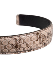 Dolce & Gabbana Black Cream Exotic Leather Bag Shoulder Strap