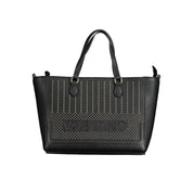 Mario Valentino Black Polyurethane Women Handbag