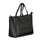 Mario Valentino Black Polyurethane Women Handbag