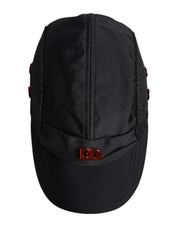 Dolce & Gabbana Black Nylon Logo 6 Panels Baseball Cap