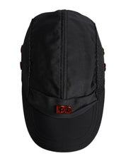 Dolce & Gabbana Black Nylon DG Logo 6 Panels Baseball Cap