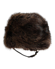 Dolce & Gabbana Brown Fur Women Bucket Hat