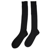 Dolce & Gabbana Black DG Logo Print Over The Calf Socks