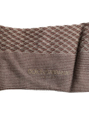 Dolce & Gabbana Brown Solid DG Logo Mid Calf Men Socks