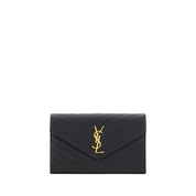 Saint Laurent Black Calf Leather Bos Taurus Shoulder Bag