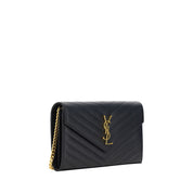 Saint Laurent Black Calf Leather Bos Taurus Shoulder Bag