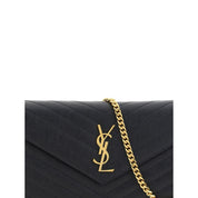 Saint Laurent Black Calf Leather Bos Taurus Shoulder Bag